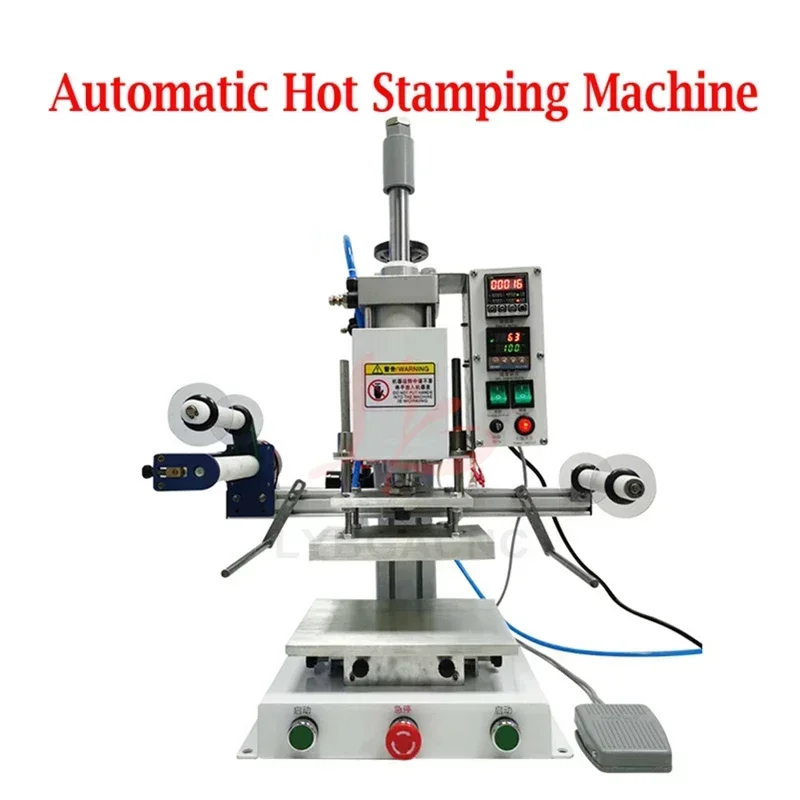 PVC Leather Bronzing Machine Multifunctional  Hot Foil Stamping Machine Embossing Machine Pneumatic for Book Paper Wood Logo