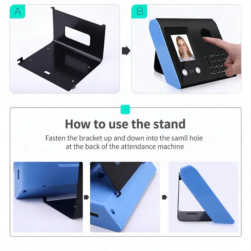 FA01 Face Attendance Machine Employee Fingerprint Check-in Recognition Device Facial Recognition All-in-one Apparatus Equipment