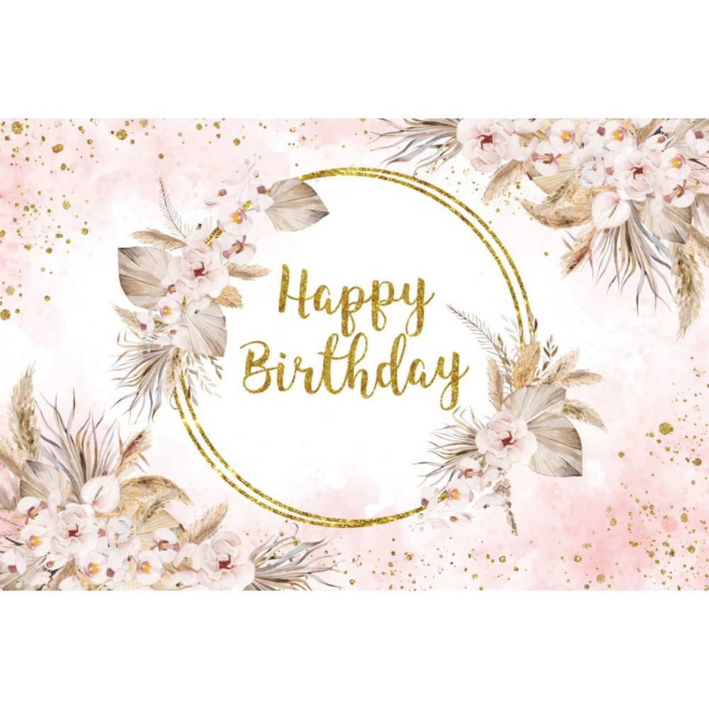 Boho Rainbow Backdrop Sunshine Leaves Flower Girl Boy Birthday Party Baby Shower Photography Background Decor Photo Studio Props