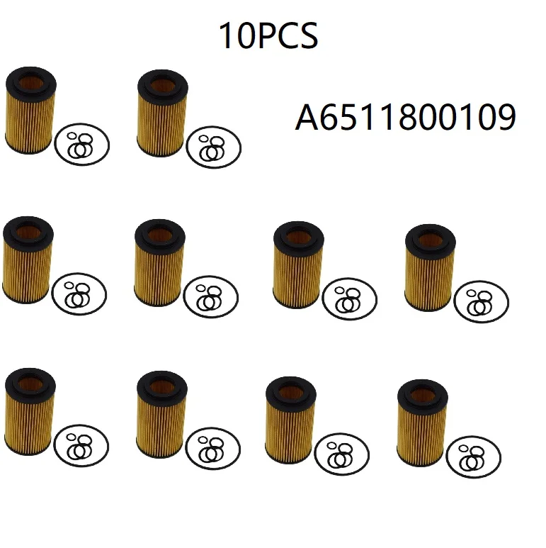 

10 шт. A6511800109 Масляный фильтр A6511800109 для Mercedes Benz VIANO (W639) 2010-2019 VITO MIXTO Box VITO Модель автобуса