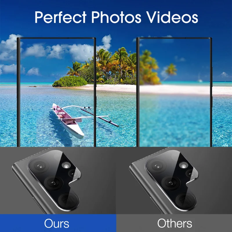 5PCS 3D Obiettivo Della Fotocamera Protezione Per Samsung Galaxy S22 S23 S24 S25 Ultra Posteriore Della Fotocamera Len Copertura Pellicola di Vetro Temperato Per S25 S23Plus