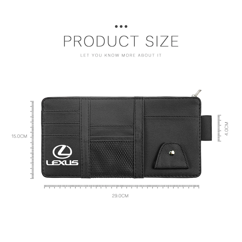 سيارة الشمس قناع تخزين حافظة للبطاقات نظارات كليب حامل هاتف لكزس F SPORT LBX NX RX 350h 450h ES UX 300e GS GX IS LS LX CT LC #2