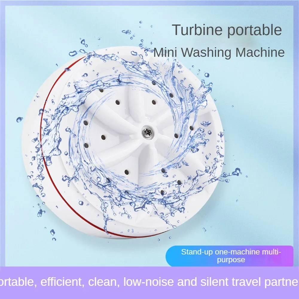 

Small Washing Machine Mini Washing Socks Underwear Wash Turbo Rotating Baby Clothes Cleaning Usb Powered Laundry Supplies