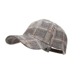 LDSLYJR 2021 Cotton Plaid Casquette Baseball Cap Adjustable Snapback Hats for Men and Women 54