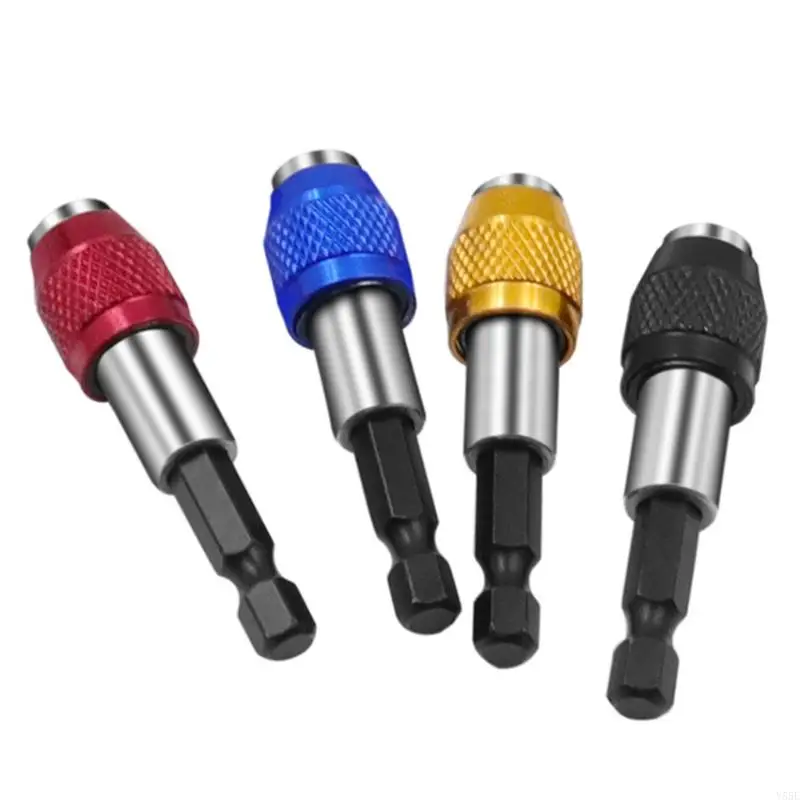 

Y55E Drill Bit Extender Screwdriver Bit Holder Bar Socket Chuck Adapter 1/4 Inch Shank Power Drill Bits Tool