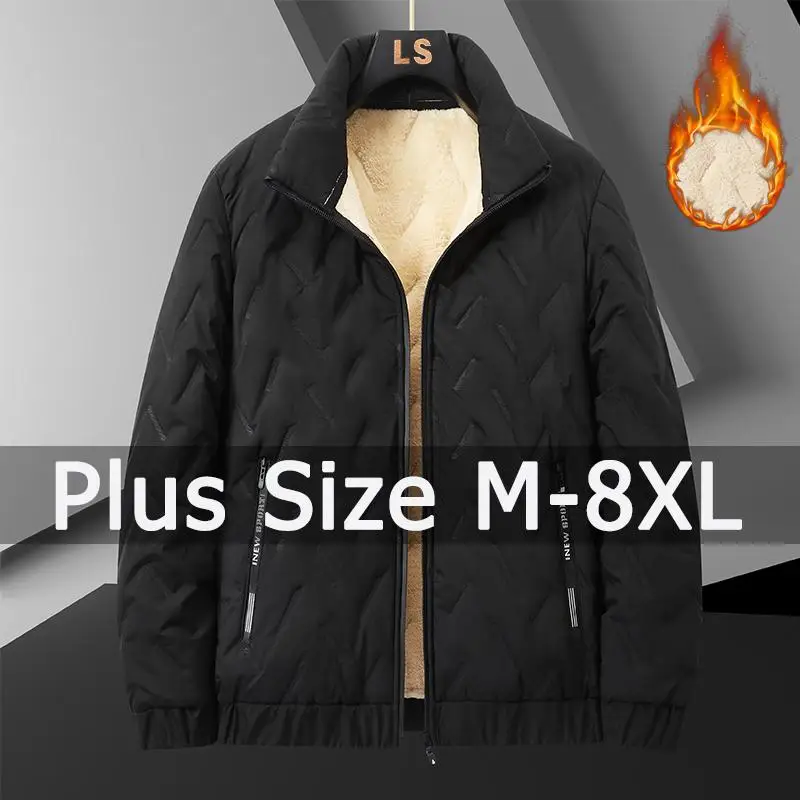 

Winter Coat Jacket for Men Plus Size 5XL 6XL 7XL 8XL Warm Plush Outwear Big Size Chaquetas Hombre Jaquetas Masculina De Inverno