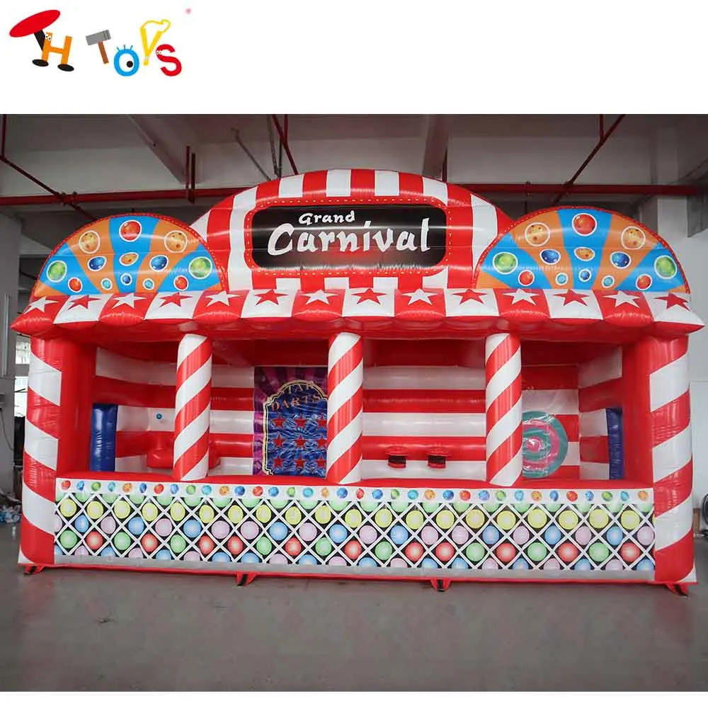 

Commercial Fast Ship Inflatable Carnival Game Toys Booth Stand Outdoor Inflatable 4 In 1 Carnival Games Fair Stand