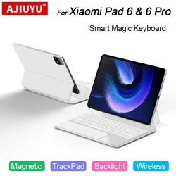 Smart Magic Keyboard For XiaoMi Pad 6 Pro 11 inch MI Pad 6 MiPad6 Pro Tablet Protective Cover Case Russian Arabic Spanish French