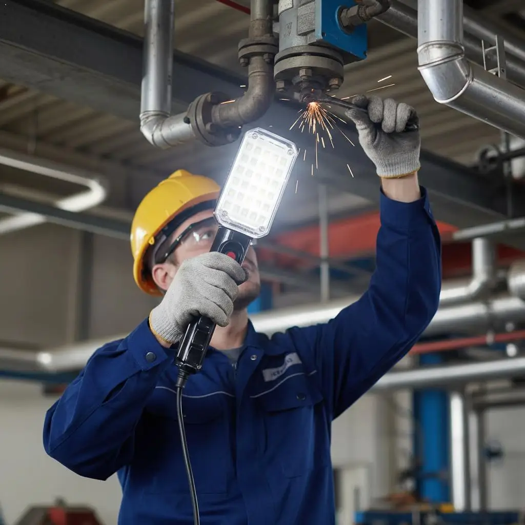 

5-метровая 30-ламповая ручная светодиодная лампа для обслуживания с магнитом и медным проводом, светильник для авторемонта и обслуживания автомобилей