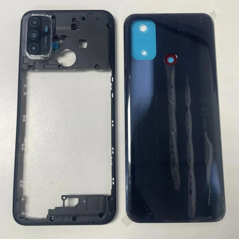For OPPO A53S A53 4G CPH2139 CPH2135 Full Housing Case Middle Frame  Battery Back Cover Rear  With Camera Lens image 2