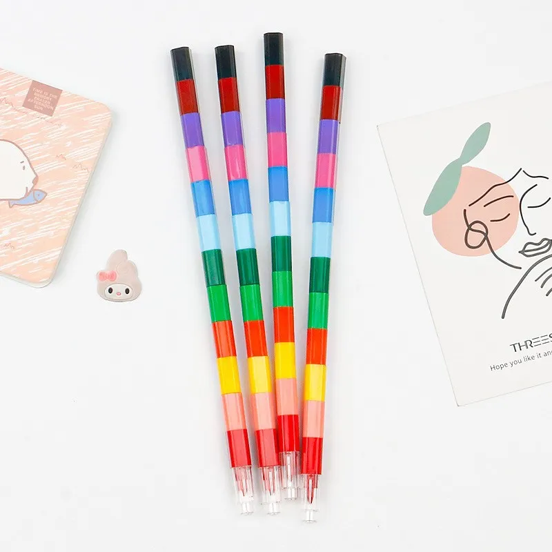 

12 шт. одиночные блоки, карандаши для сращивания, акварельные ручки, завязывающийся карандаш, детский каракули, карандаш, раскраска, товары для рукоделия