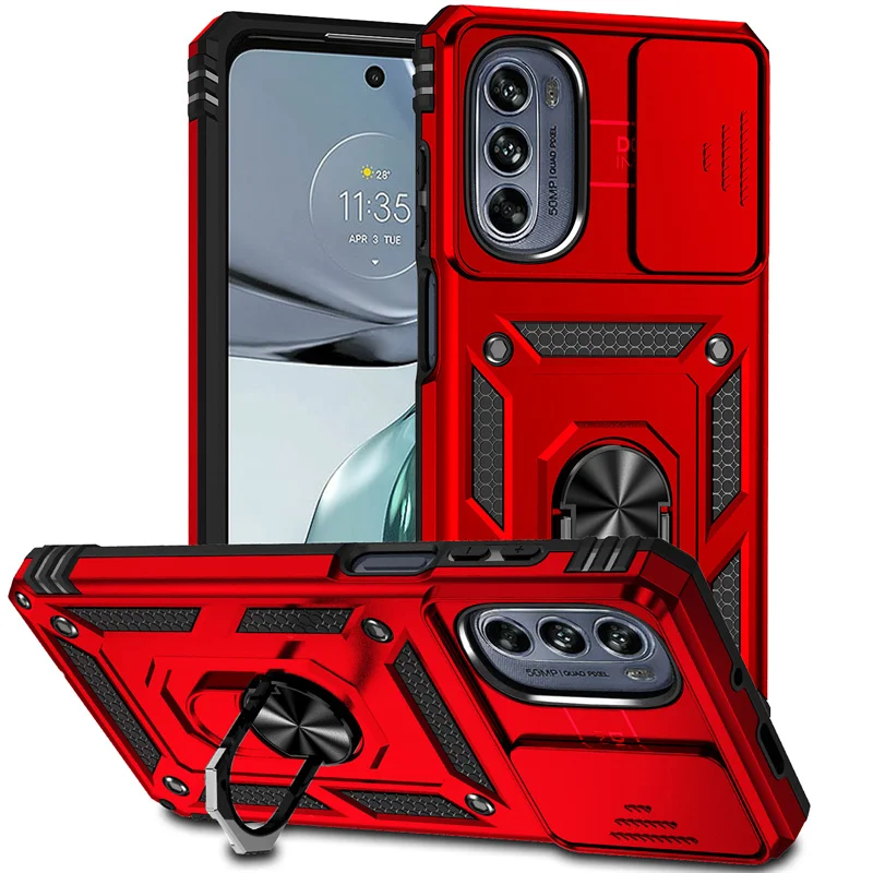 For Motorola G22 Case Slide Camera Protection Shockproof Armor Phone Cases For Moto G32 G52 G62 G82 G 22 32 52 62 82 Back Cover