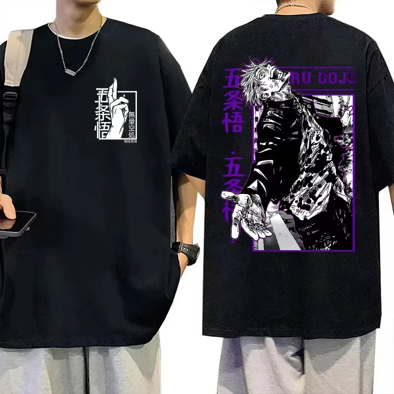 2026 Jujutsu Kaisen 5th Anniversary Special Gojo Satoru T-shirt Cotton Anime Short Sleeve Kids Adult Unisex Soft Comfortable Top