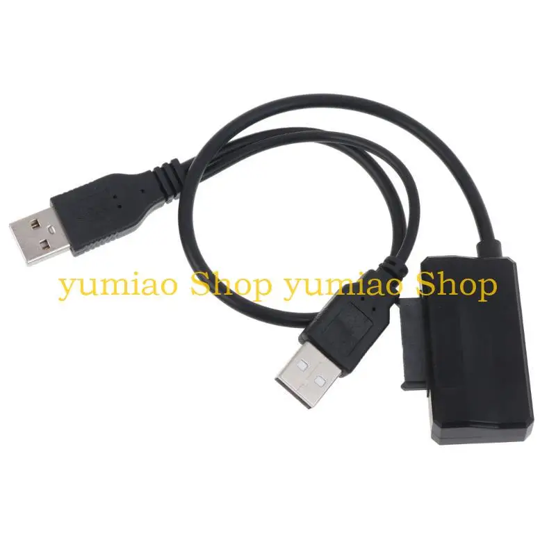 587B to USB 2.0 Type-A Adapter Converter Cable for Mini CD-ROM DVD-ROM Converter