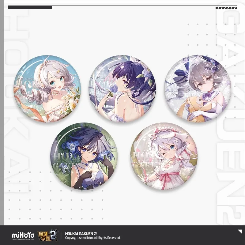 

Official miHoYo Houkai Gakuen 2 Fond Memories of Flower Picking Series Badge Genuine Anime Game Accessories Brooch