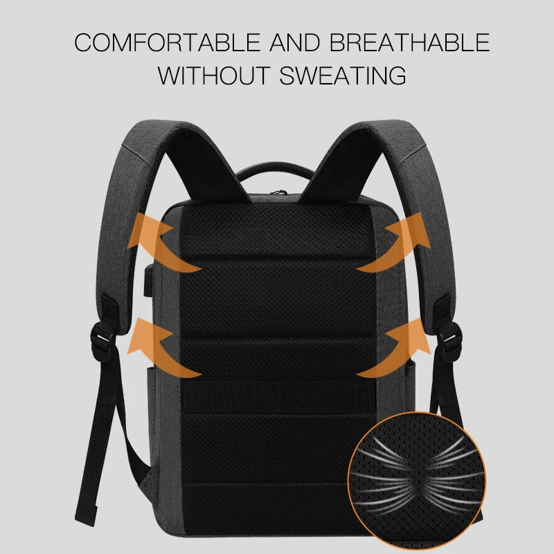 Mochila para ordenador portátil de 15,6 pulgadas con Usb para hombre y mujer, morral escolar de 16 y 17,3 pulgadas, para viaje y ocio