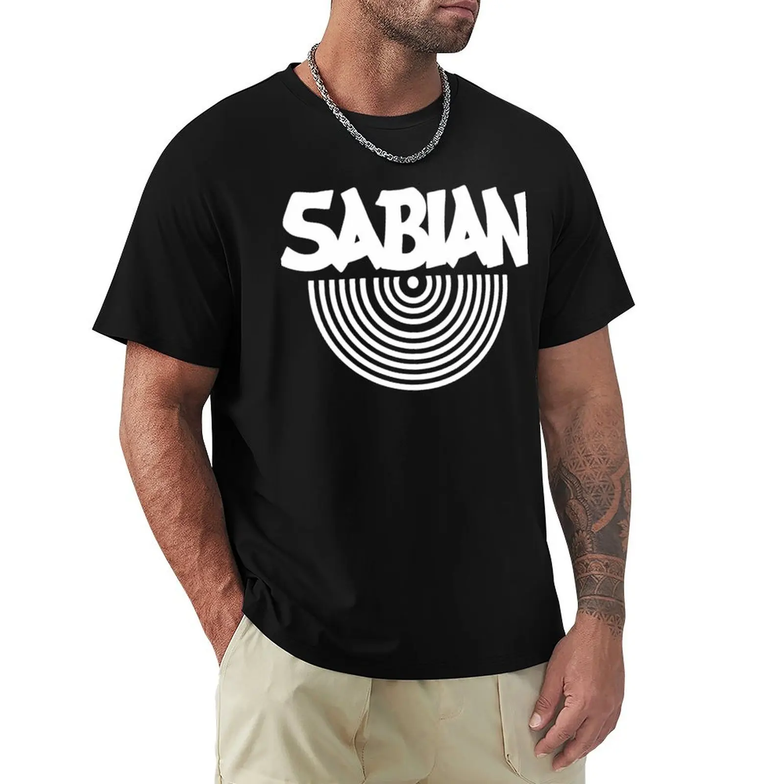 

Sabian Cymbal T-Shirt vintage anime shirt Short sleeve tee graphic tee shirt plus size men clothing