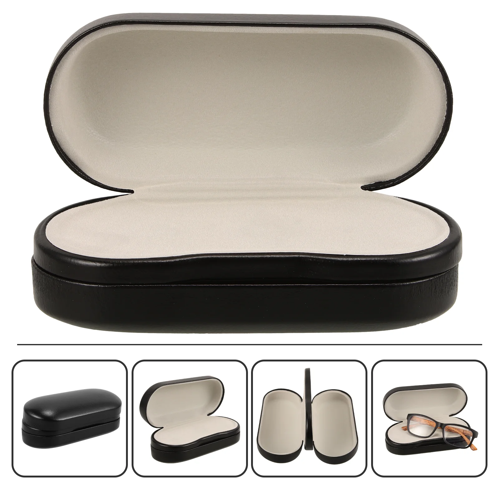 Key Disguise Glasses Case Double Eyeglass Pu Hidden Cash Storage Holder