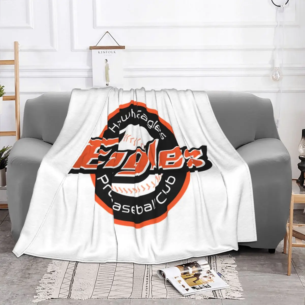 Hanwha Eagles Baseball Team Sport Lover Blanket Coral Fleece Plush Winter Soft Throw Blankets for Bedding Outdoor Bedspreads