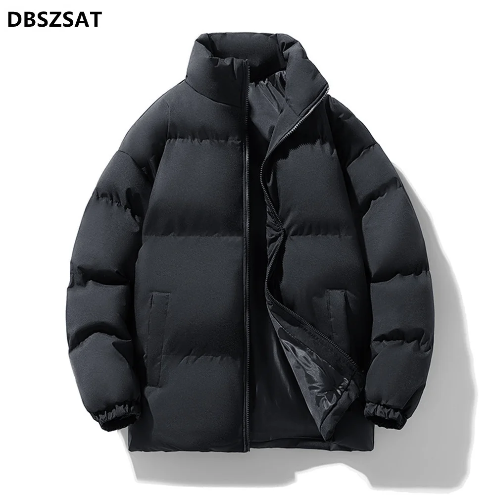 2027 XKK  Winter Brand Men's Solid Color Parkas Casual Warm Men's Cross-Border E-commerce Jacket Fashion Parkas Male Coats