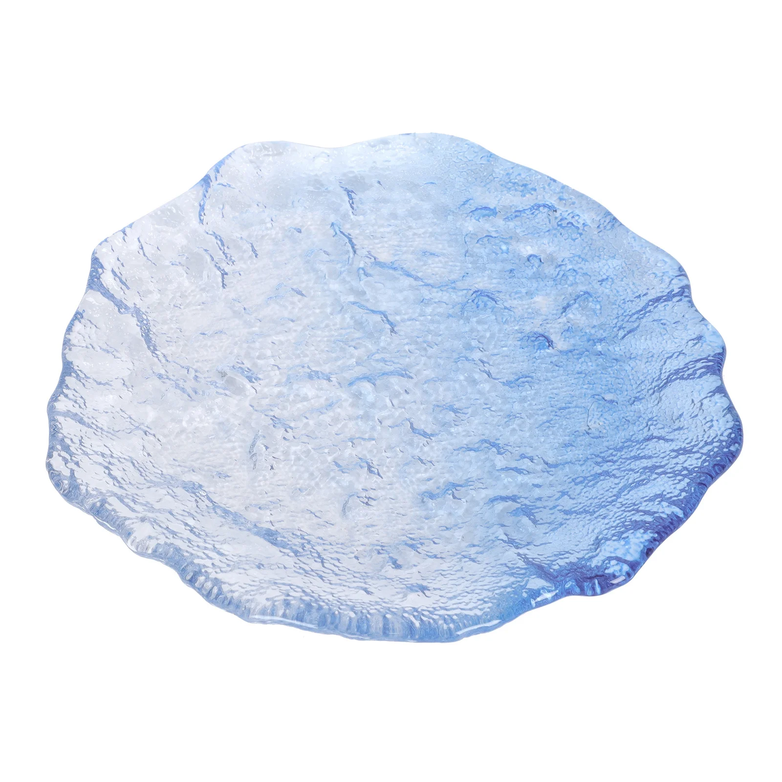 

1Pcs Glass Fruit Tray Elegant Irregular Shaped Serving Plate Home Party Snack Dessert Storage Holder Candy Display Tray Food