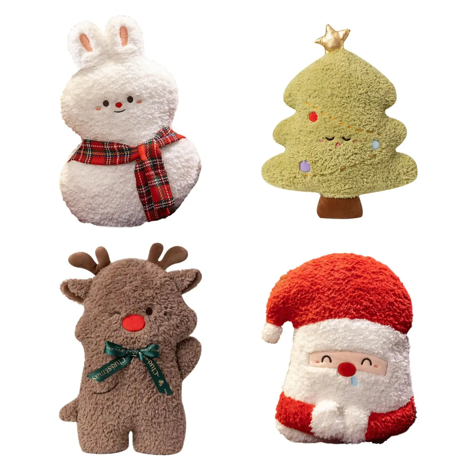 Christmas Plush Pillow Christmas Decorative Pillow for Couch Bedroom Sofa