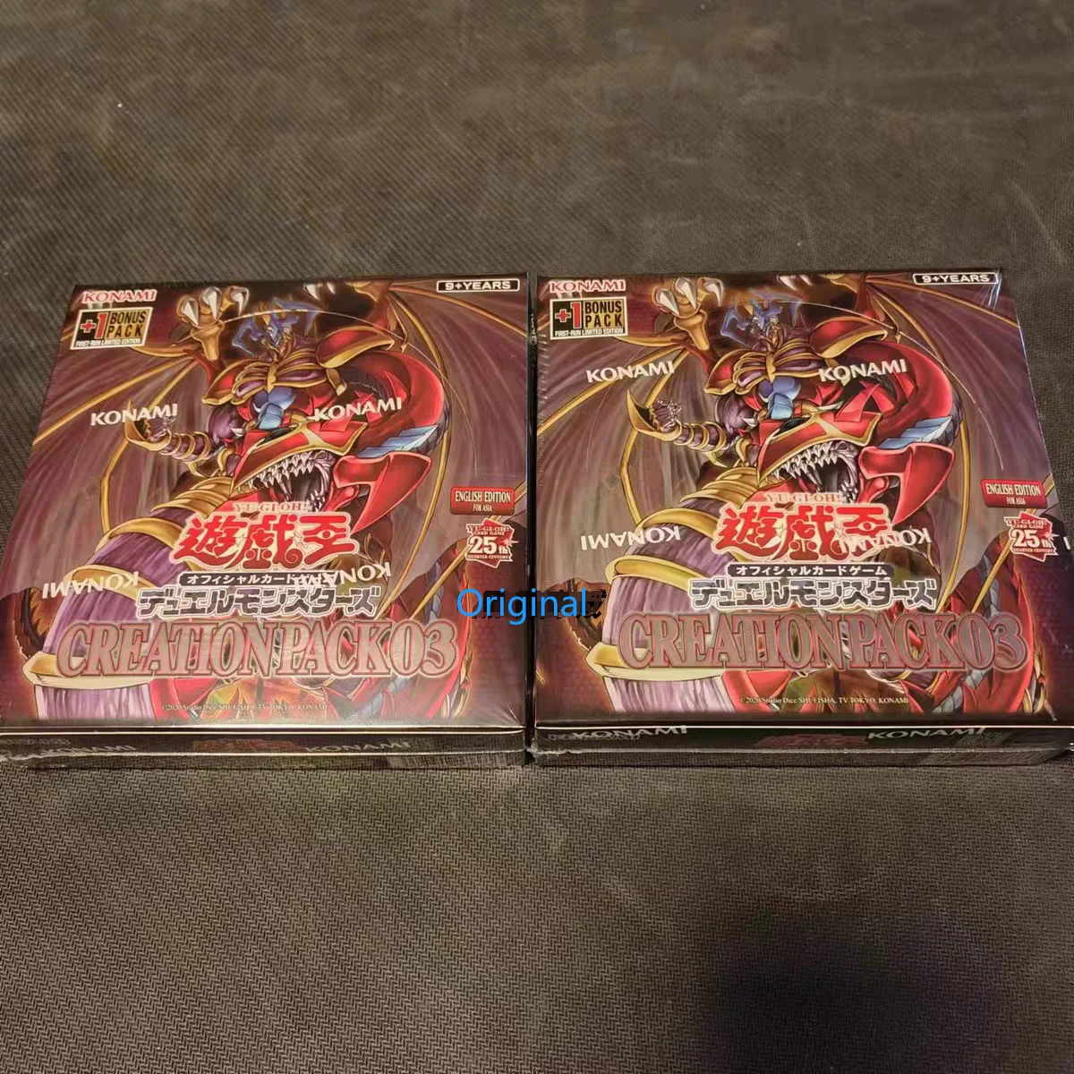 Original Asian English Yu Gi Oh Card Game Rule Board Duel Structure Dec: CP03 Supplemental Pack SEALED Card Collection