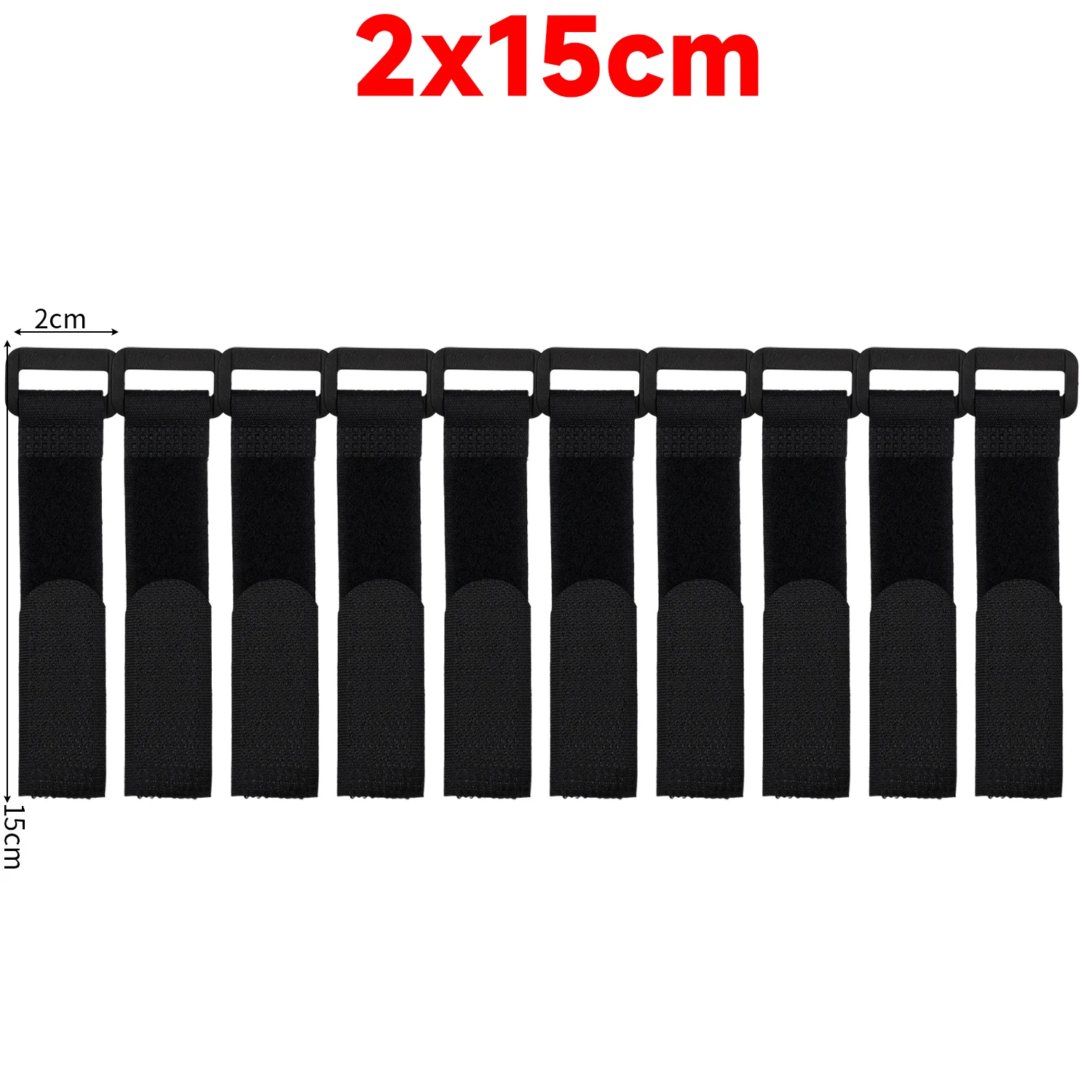 10-100 stuks herbruikbare klittenband tie-downs verstelbare nylon kabelbinders nylon bevestigingsmiddelen koordriemen organizer voor het beveiligen van draden - afbeelding 1