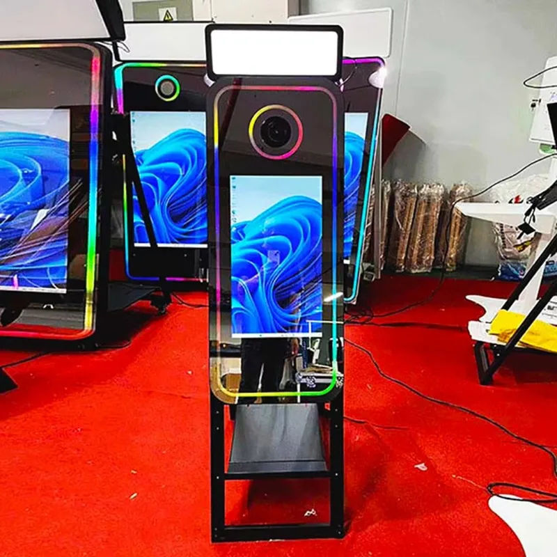 70-Inch mirror photo booth transparent glass mirror frame replacement