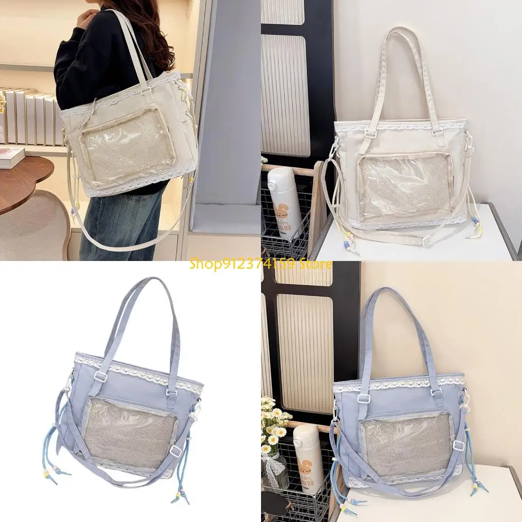 

G5AE Large Capacity Handbag Harajuku Itabag Shoulder Crossbody Bag Bag