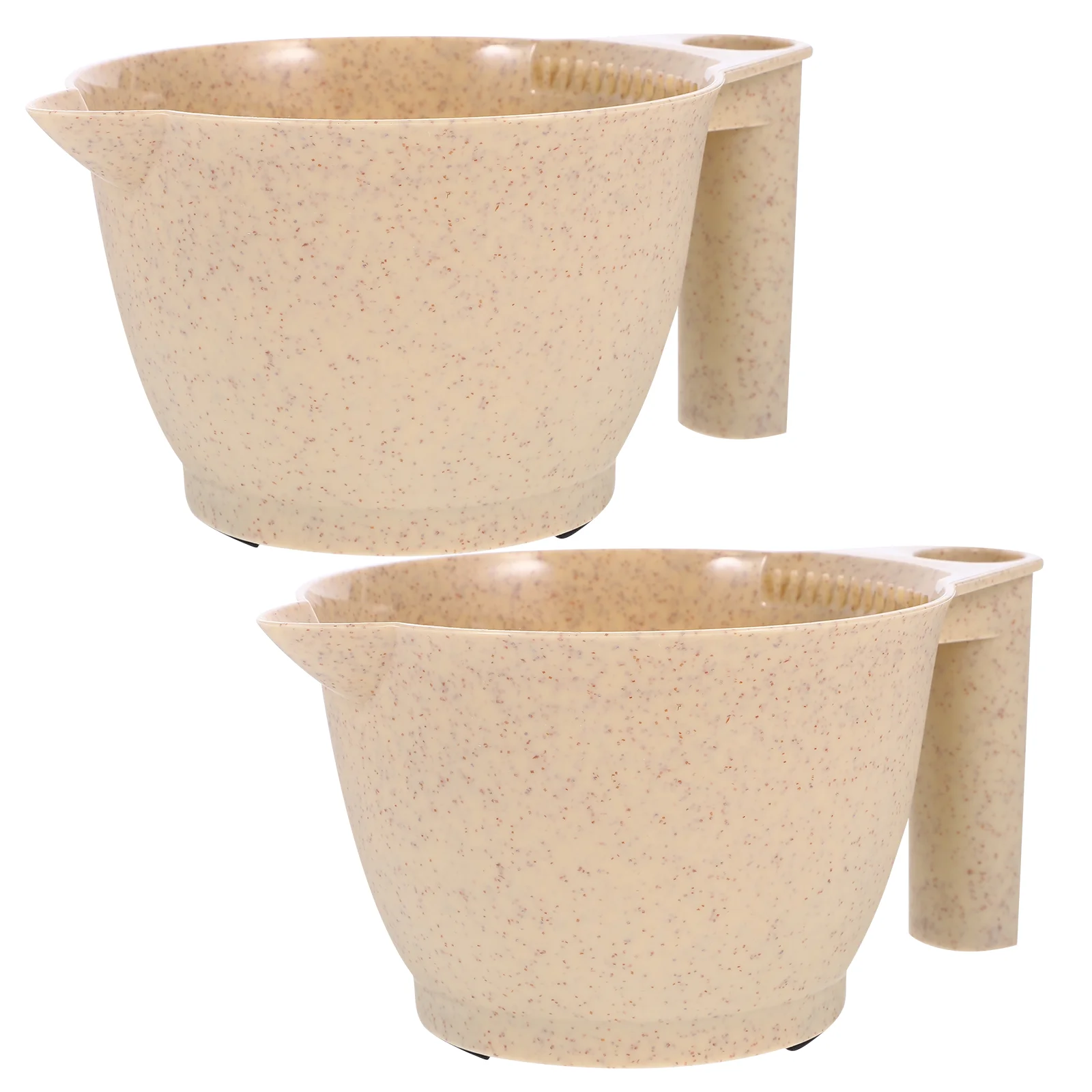 

2 Pcs Hair Dye Bowl Elegant Stirring Spoon Tint Bowls for Color Tinting Kit Dying Mixing High Quality Pp
