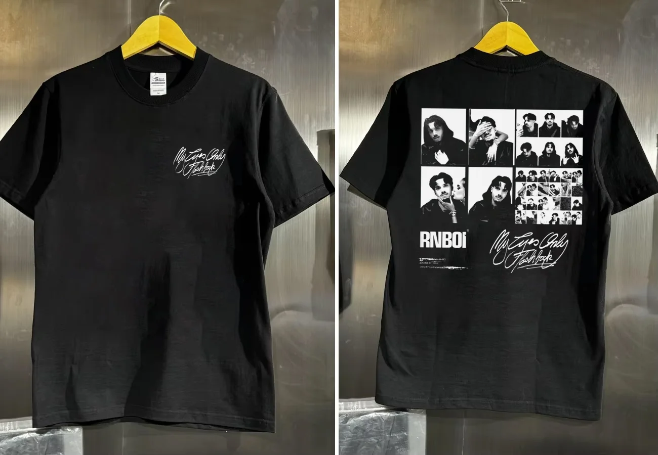 Y2k Oversized Fans Tee Hip Pop Fashion T-Shirt Rapper RnBoi My Eyes Only Flashback Album Graphic Merch 2026 Print T Shirt Unisex
