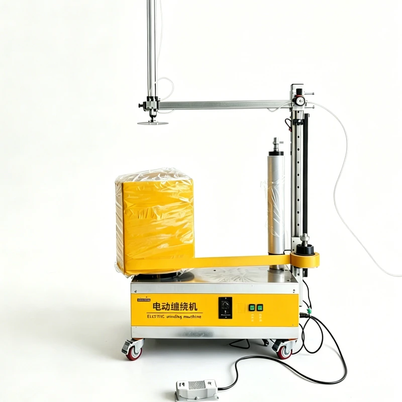 Automatic tape lifting and winding machine, electric winding machine, carton winding turntable machine