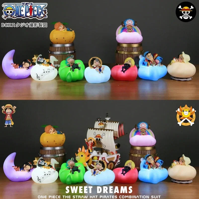 ONE PIECE Sweet Dream Night Light Series Ungeöffnete Box Ruffy Zorro Anime Peripherie Modell Display Action Figur Überraschung Geschenk