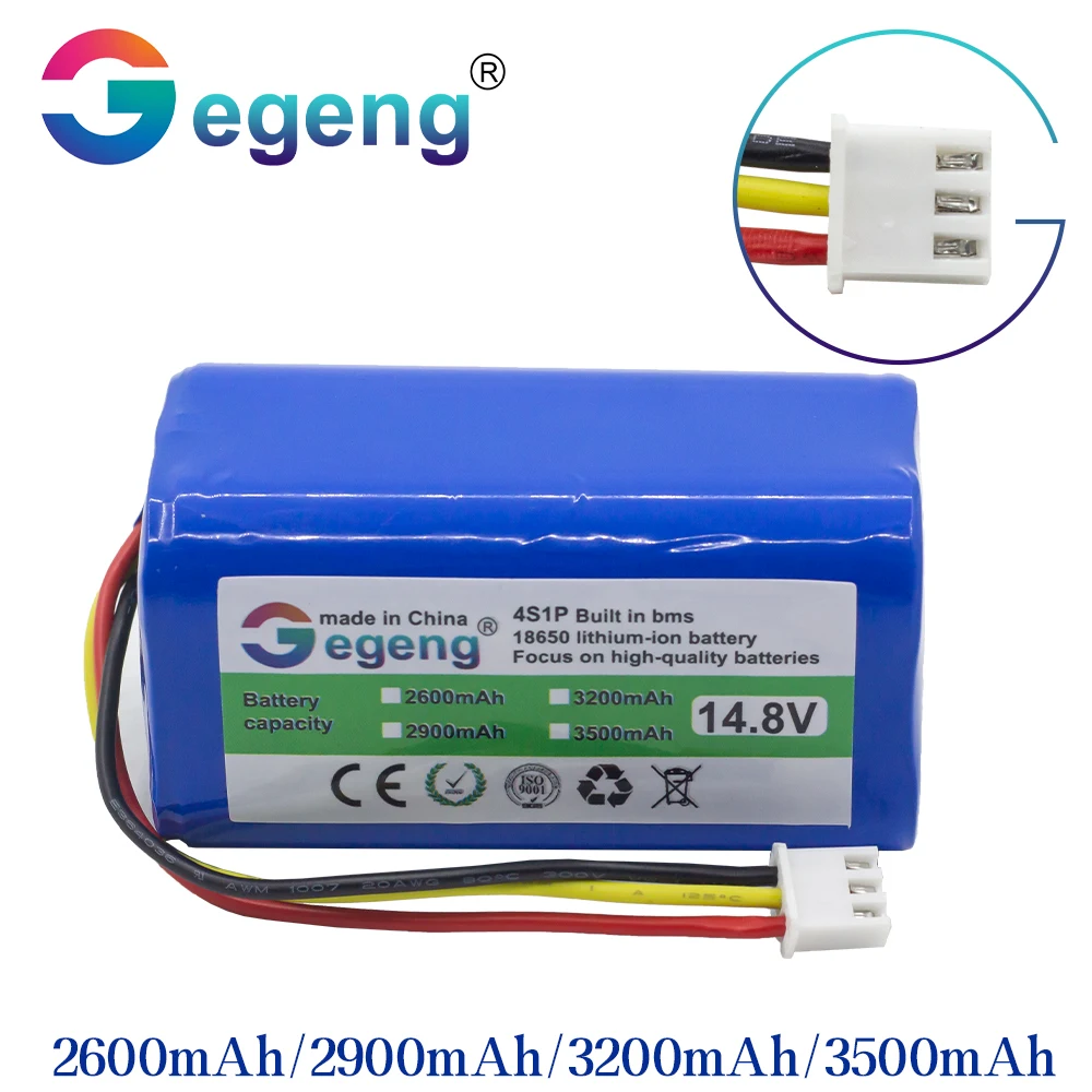 Gegeng-batería 14,8 V 3500mAh para Liectroux C30B E30B, para Proscenic 800T, 830P, 820P, 820T, 820S, Li-ion 14,4 V