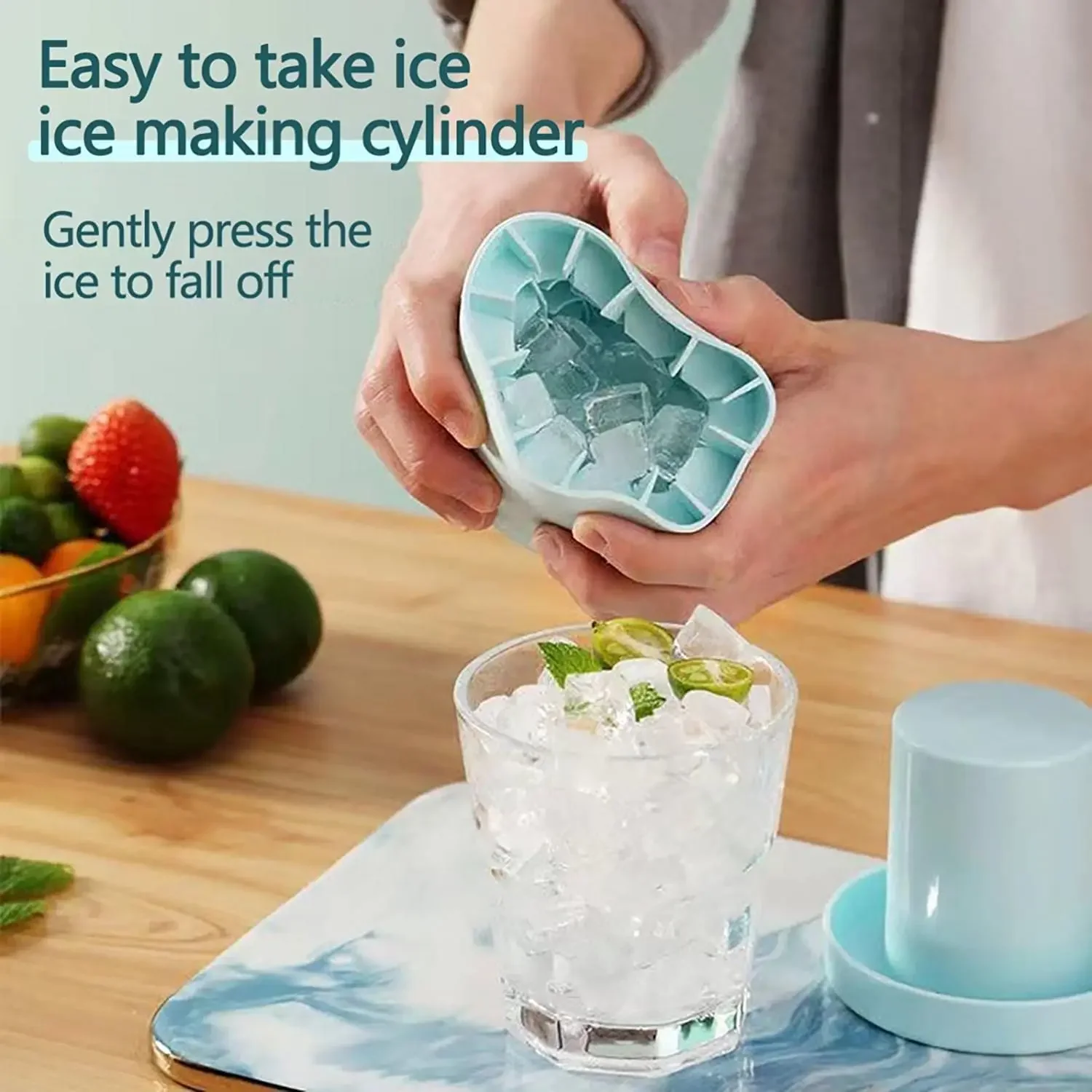 Barrel summer homemade DIY refrigerator freezer bar tool manufacturer creative ice cube mold silicone ice cube mold
