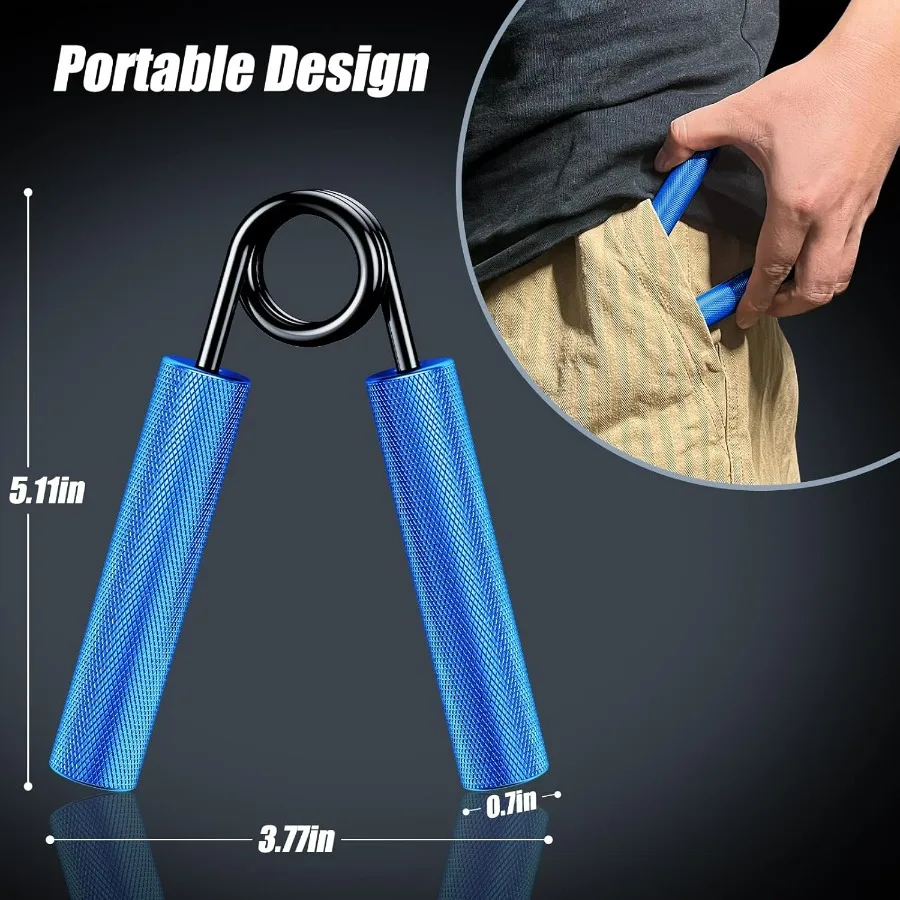 قبضة قوة المدرب 6 حزمة 50LB300LB مقوي قبضة اليد المعدنية لصالة الألعاب الرياضية في الهواء الطلق المنزل استخدام عدم الانزلاق الثقيلة الساعد ممارسة #6