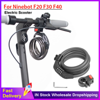 Anti-theft Chain Lock 4 Digit Password Cable Locks Electric Scooter for Ninebot F20 F30 F40 Zero 8X 10X 11X Dualtron 1 2 G30