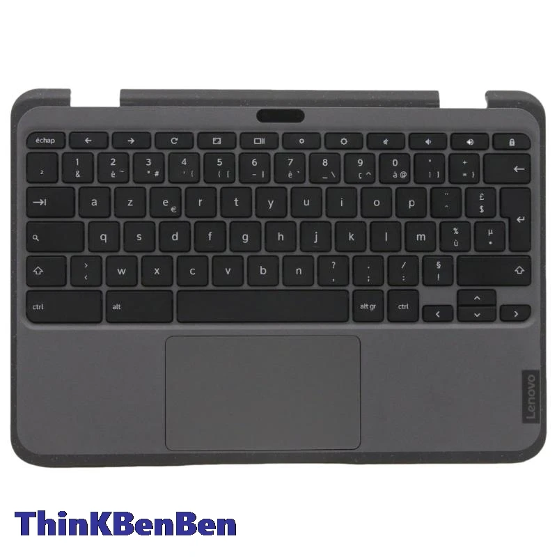 

FR French Grey Keyboard Upper Case Palmrest Shell Cover For Lenovo 300e Chromebook Gen3 5M11C94733