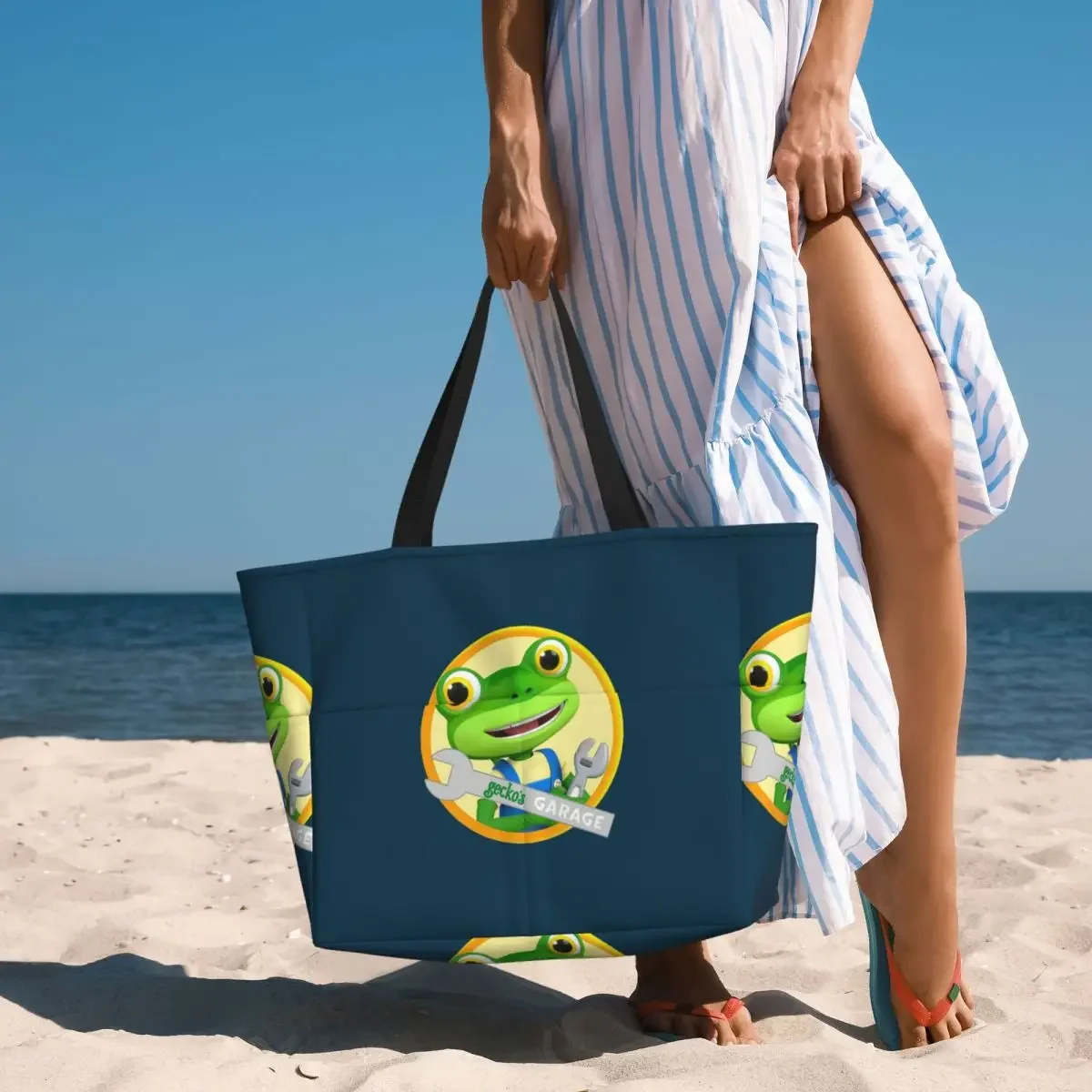 

Geckos Garage Beach Tote Bag Sport Gym Yoga Duffle Large Tote Bag Women Travel Bag Fitness bag