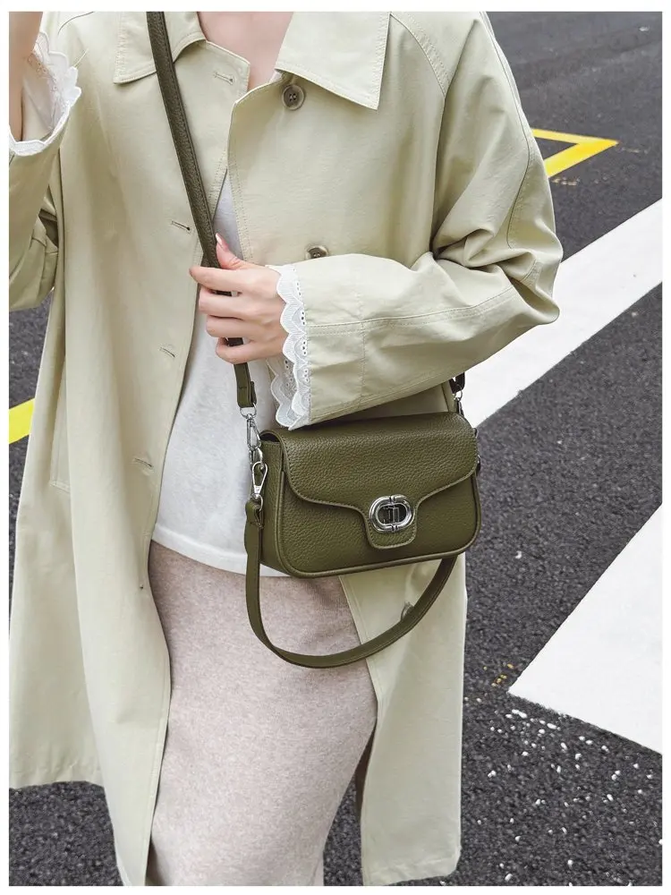 

Высококачественная женская сумка-мессенджер из кожи с рисунком гена и повседневным парижским повседневным изысканным эффектом ​