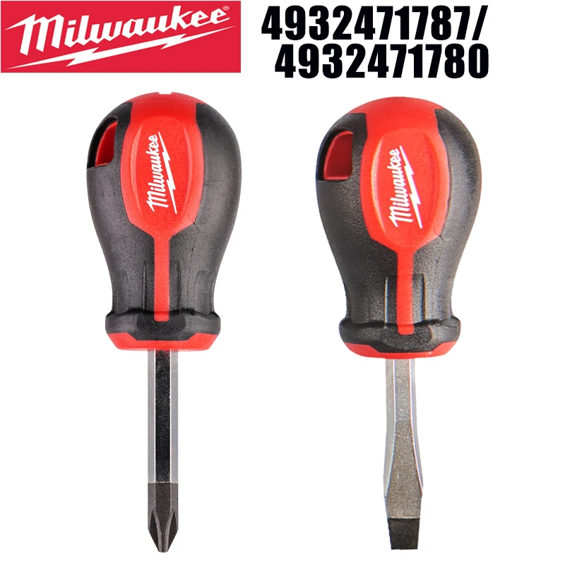 Milwaukee 4932471787/4932471780 Tri-Lobe Grip Stubby Screwdriver Set PH2 x 45mm/SL 1.2x6.5x45mm