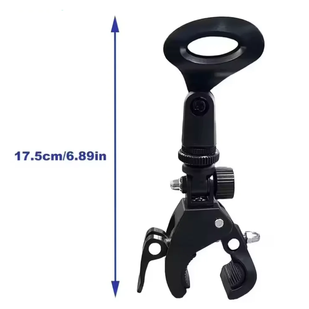 1/2 Piece Mic Crab Clip Mount For Mic Stands and Drum Rims  Adjustable 5/8 to 3/8 Threaded Mic Clip Drum Mic Clip Holder