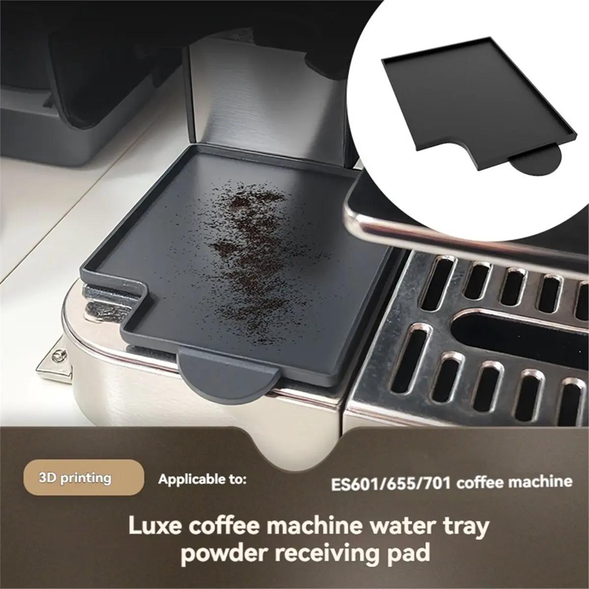 (AIMA) Grinder Cleaning Funnel for Ninja ES601 ES655 ES701 Coffee Make Water Tray Powder Receiving Pad Residual Grounds Remover view 5