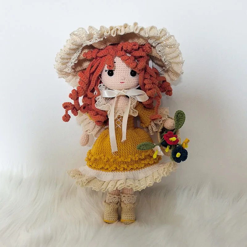 دمى الكروشيه أنيمي دمية إيما دمية هدايا عيد الميلاد المنزل ديكو Finshed الدمى الشكل هدية