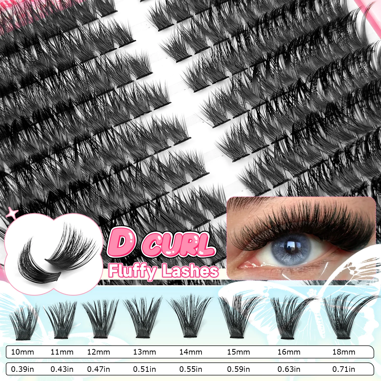 80D Fluffy DIY Eyelash Extensi - огляд і ціна Lash Extension Tweezers