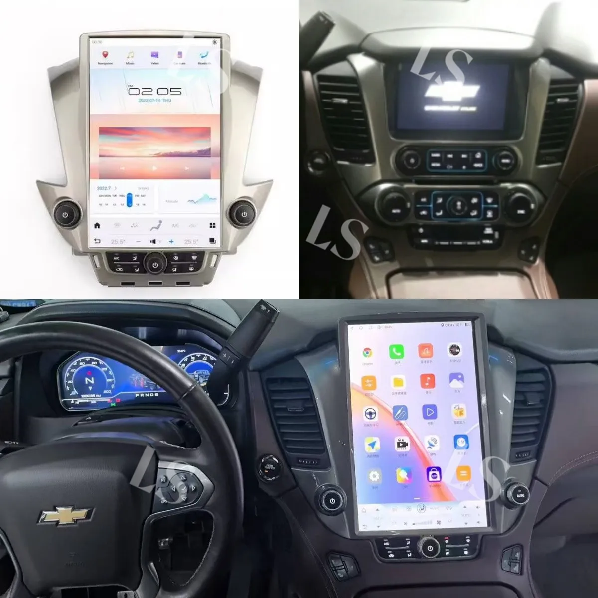 

14.5 Screen Android 13 Car GPS Navigation For GMC Yukon/Chevrolet Suburban/Tahoe 2015-2019 Head Unit Multimedia Car Radio