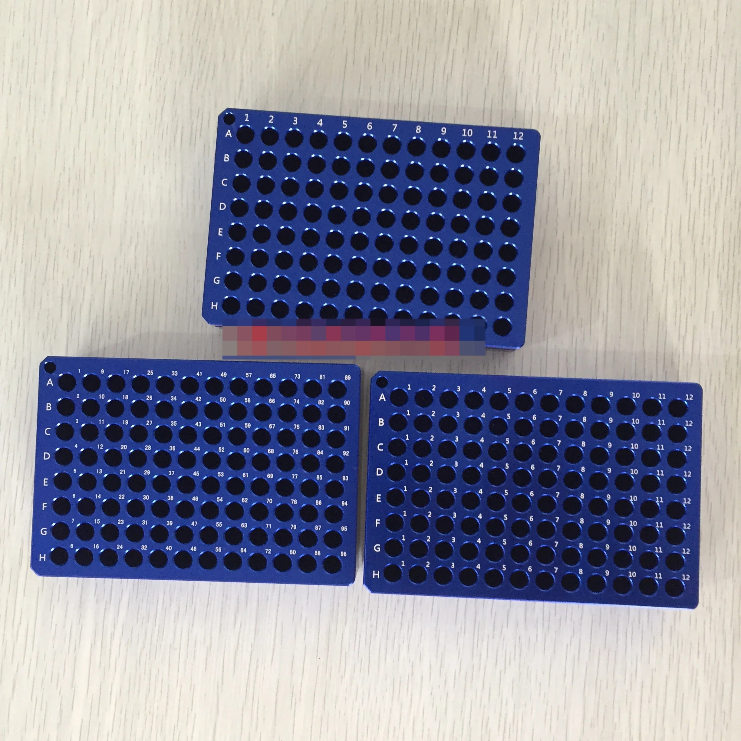 PCR ice box 96 orifice plate pipe rack low temperature liquid preparation module 0.2ml 1.5ml 2.0ml aluminum ice box