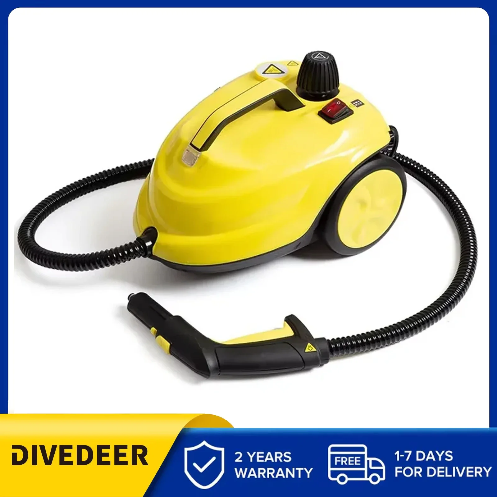 DIVEDREER Handheld High Pressure High Temperature Household Steam Cleaner For Kitchen Car Furniture Steam Cleaner