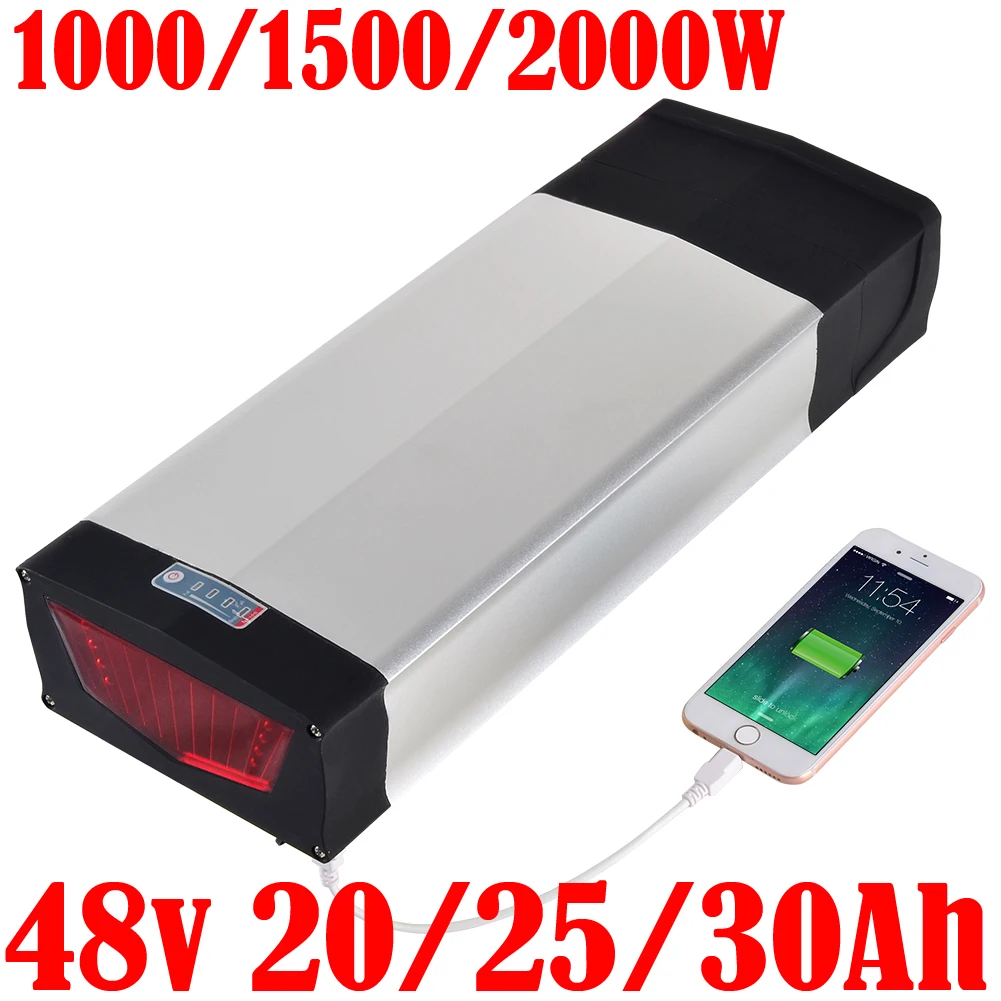 

48V Lithium Battery 48V 500W 1000W 1500W 2000W Ebike Battery 48V 13AH 15AH 18AH 20AH 22AH 25AH 27AH 30AH Electric Bike Battery